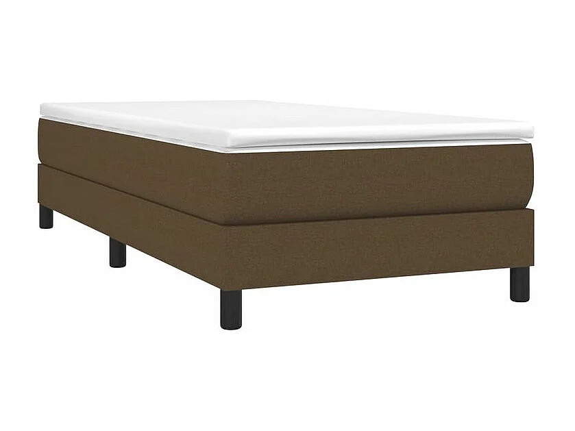 Sommier à lattes de lit avec matelas Marron foncé 90x200