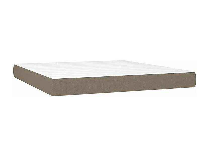 Sommier à lattes de lit avec matelas Taupe 160x200 Tissu