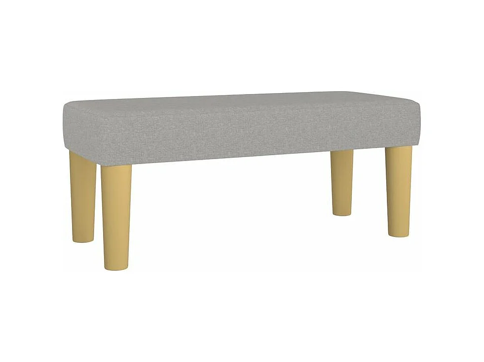 Sommier à lattes de lit avec matelas Gris clair 80x200 Tissu