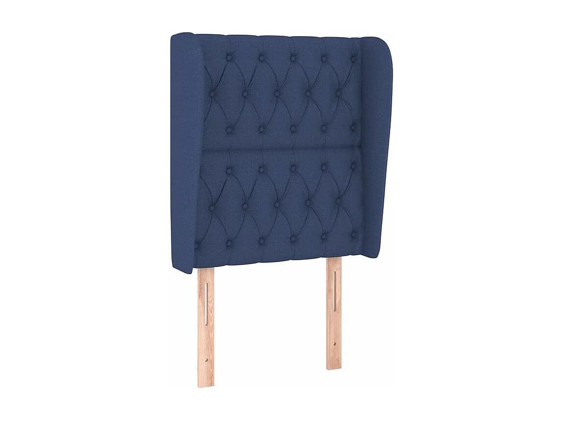 Sommier à lattes de lit avec matelas Bleu 80x200 Tissu