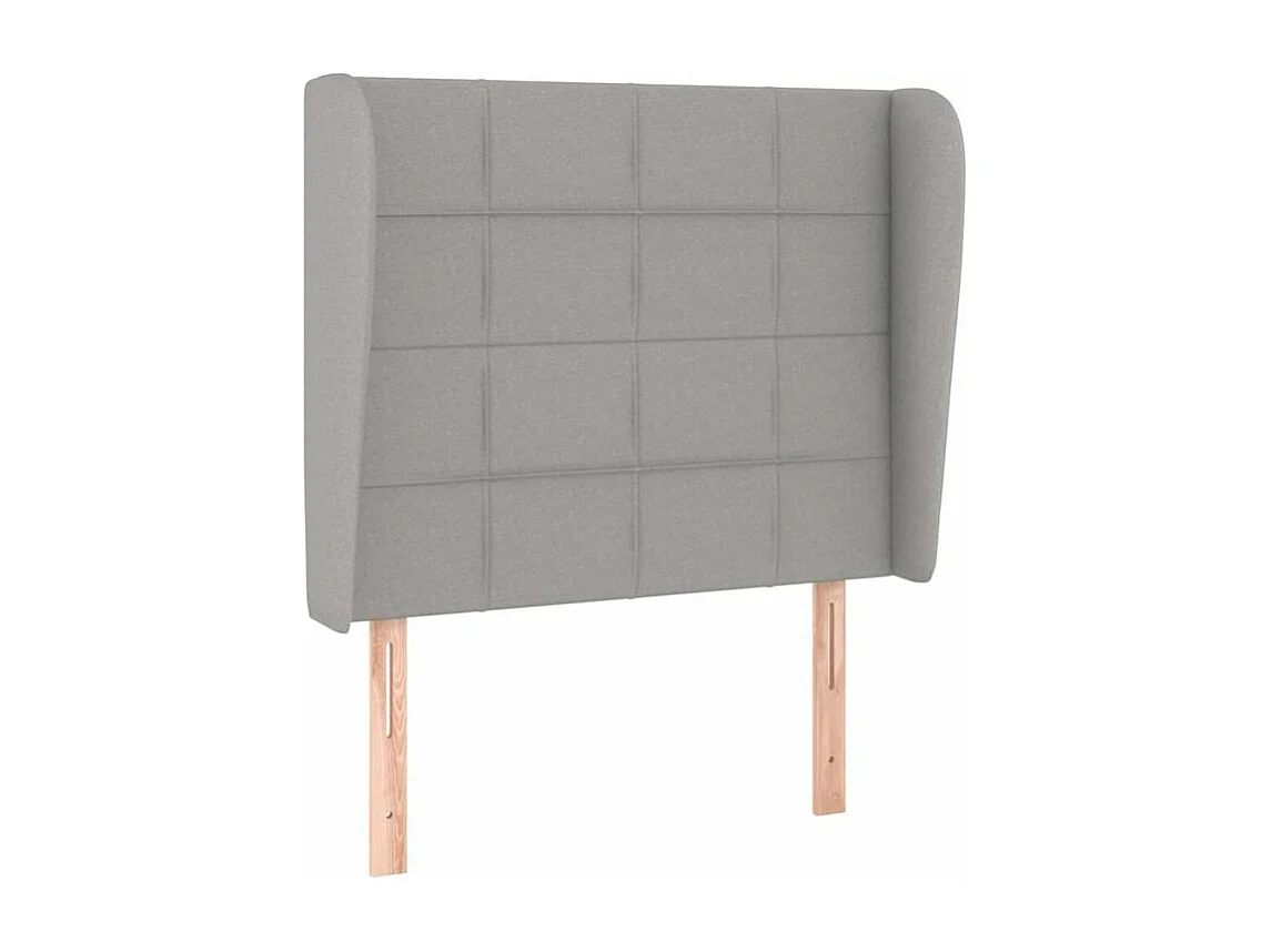Sommier à lattes de lit avec matelas Gris clair 80x200 Tissu