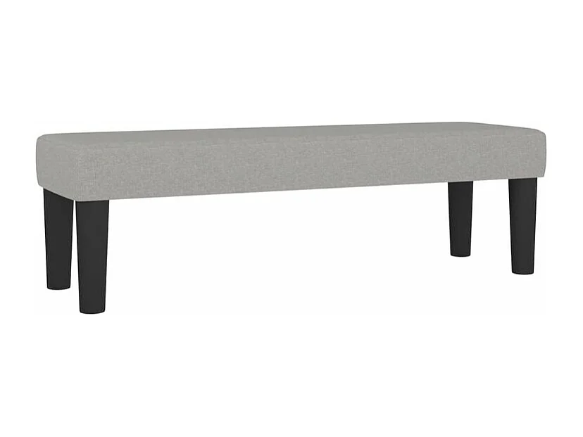 Sommier à lattes de lit avec matelas Gris clair 180x200 Tissu