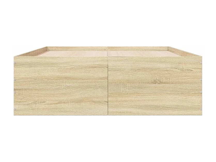 Cadre de lit chêne sonoma 140x190 bois d'ingénierie
