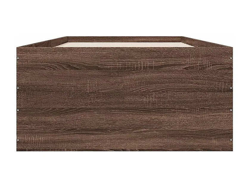 Cadre de lit chêne marron 90x190 bois d'ingénierie