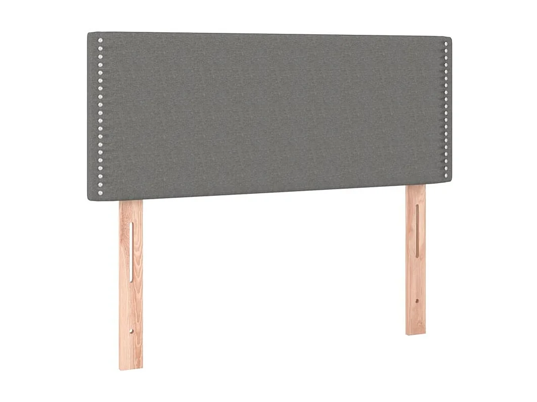 Sommier à lattes de lit avec matelas Gris foncé 80x200 Tissu