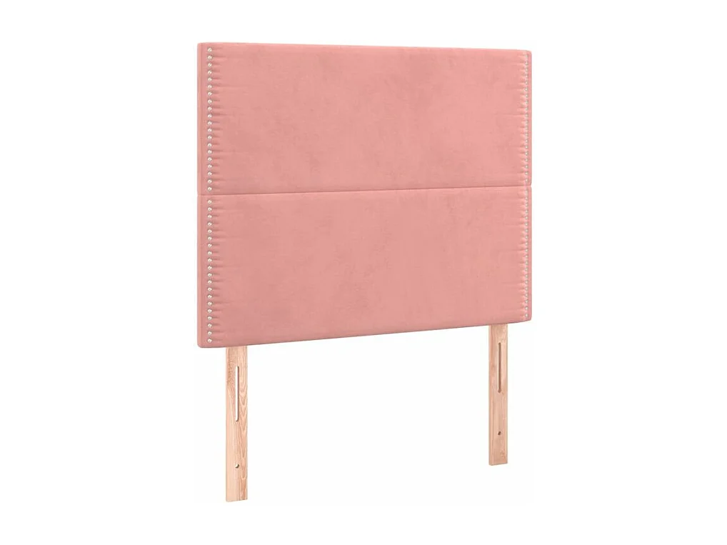 Sommier à lattes de lit avec matelas LED Rose 80x200 Velours