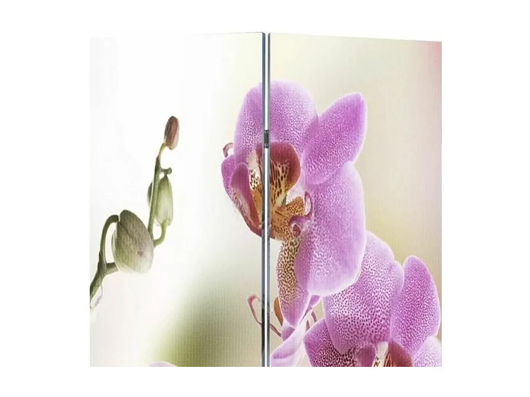 Paravent décoratif imprimé 3 volets bois Flowers