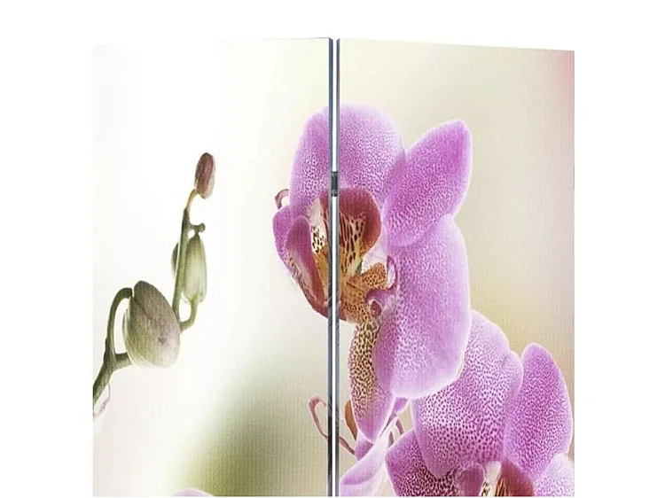 Paravent décoratif imprimé 6 volets bois Flowers