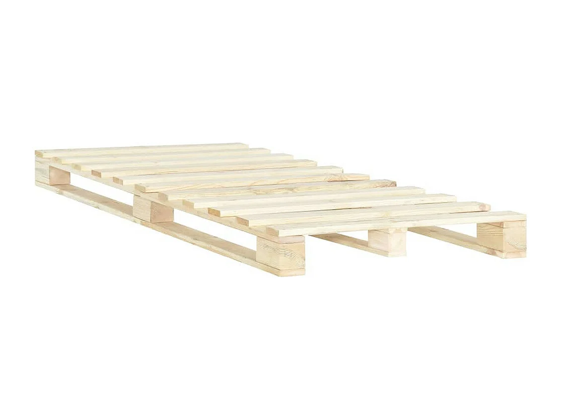 Cadre de lit de palette Bois de pin massif 120x200