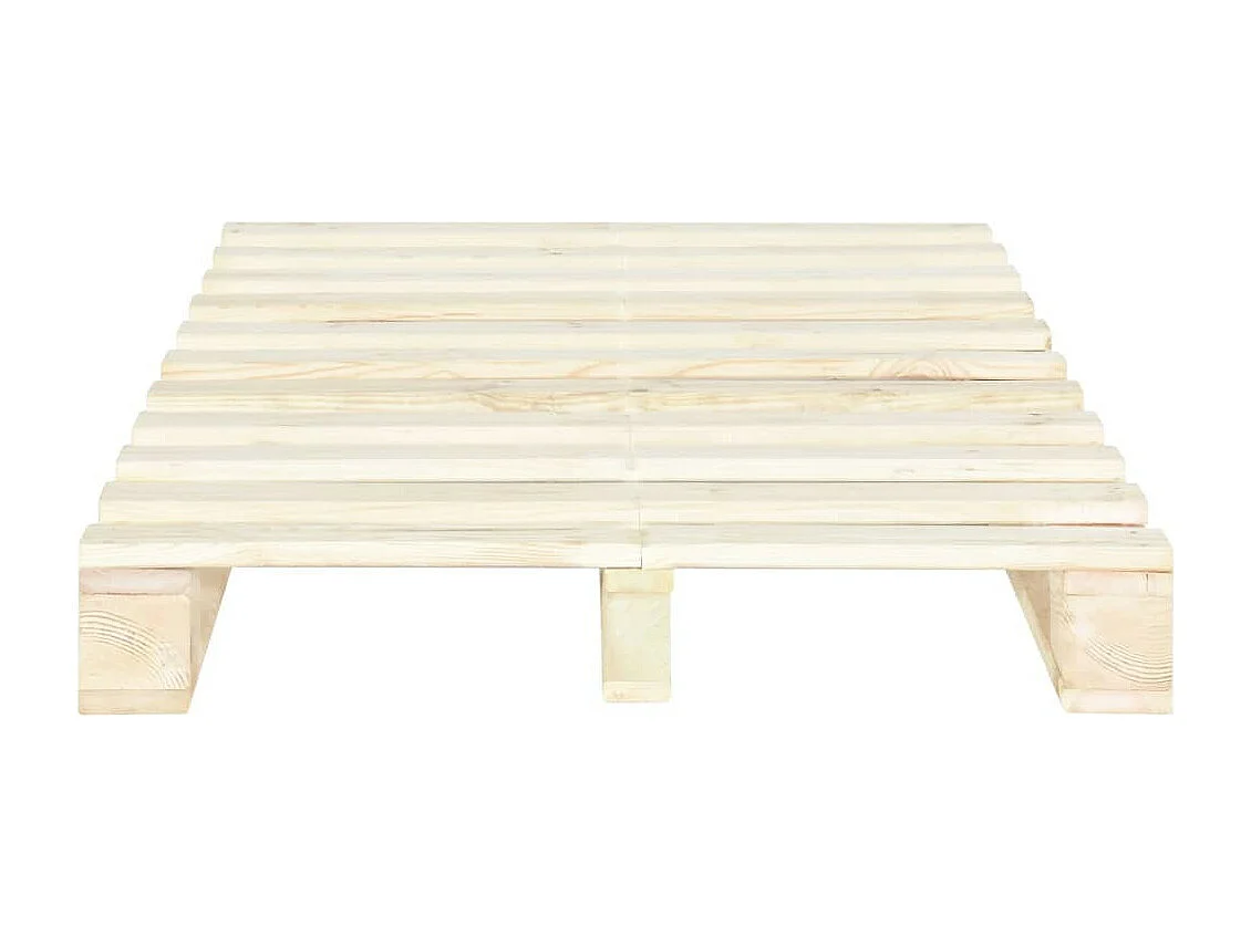Cadre de lit de palette Bois de pin massif 120x200