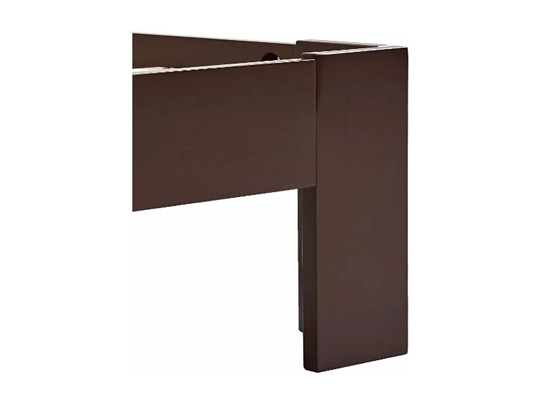 Cadre de lit adulte pin massif marron Samba 160x200