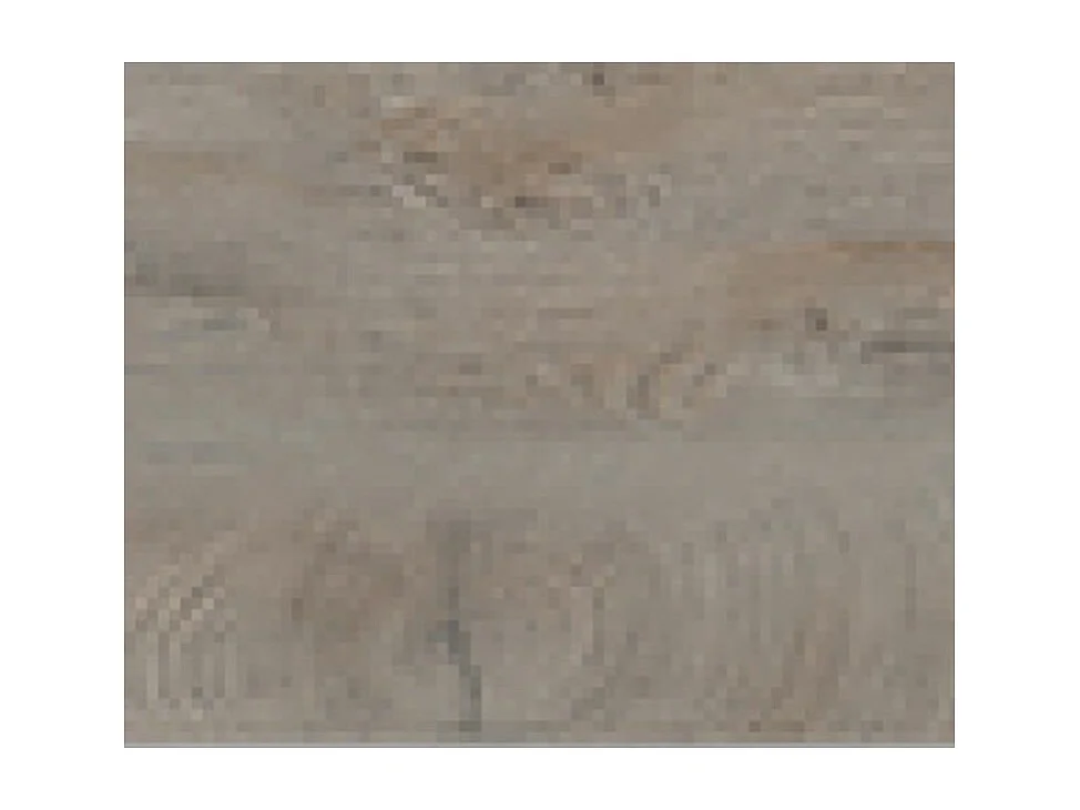 Lit laqué blanc et bois taupe grisé avec éclairage à tête de lit à effet graphique Kido 140x190