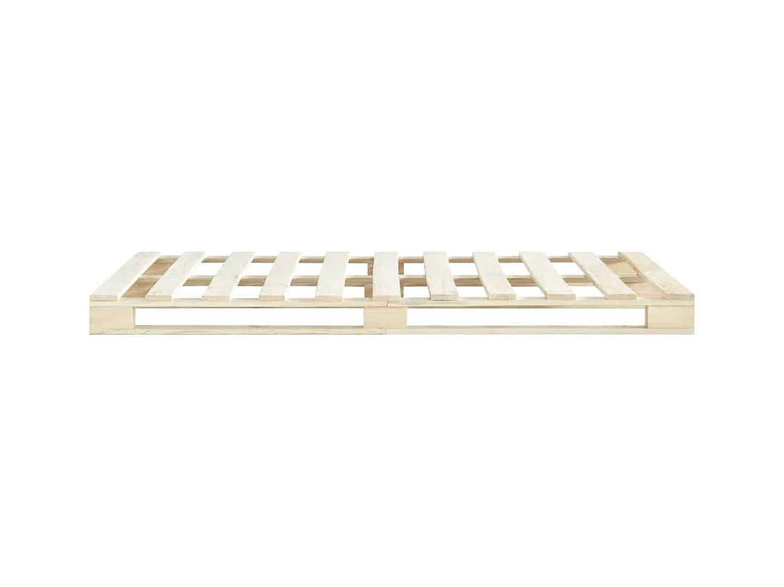 Cadre de lit de palette Bois de pin massif 160x200