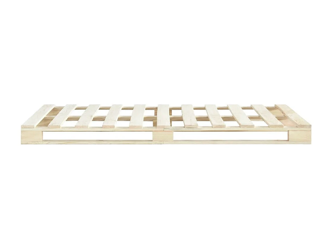 Cadre de lit de palette Bois de pin massif 160x200