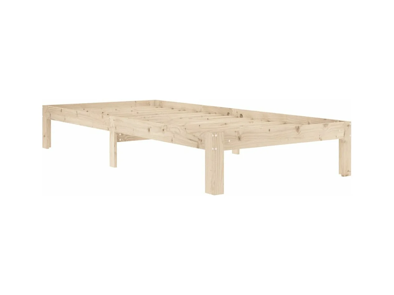 Cadre de lit Bois de pin massif 90x200