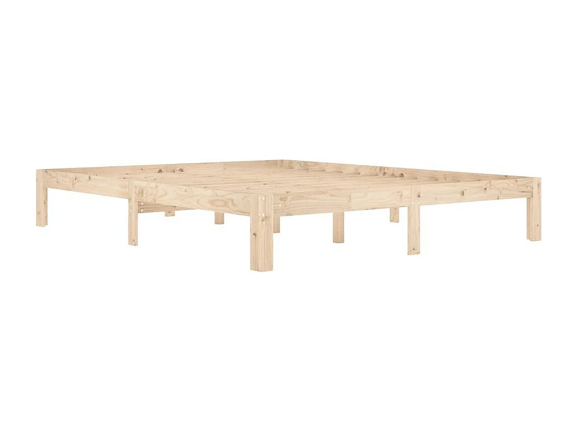 Cadre de lit Bois de pin massif 160x200