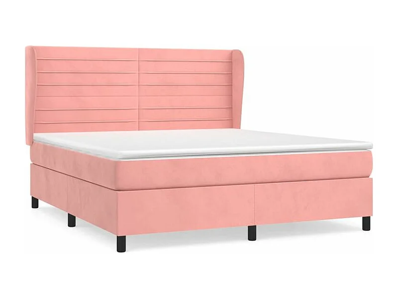 Sommier à lattes de lit avec matelas Rose 160x200 Velours