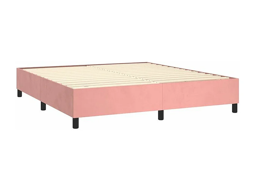 Sommier à lattes de lit avec matelas Rose 160x200 Velours