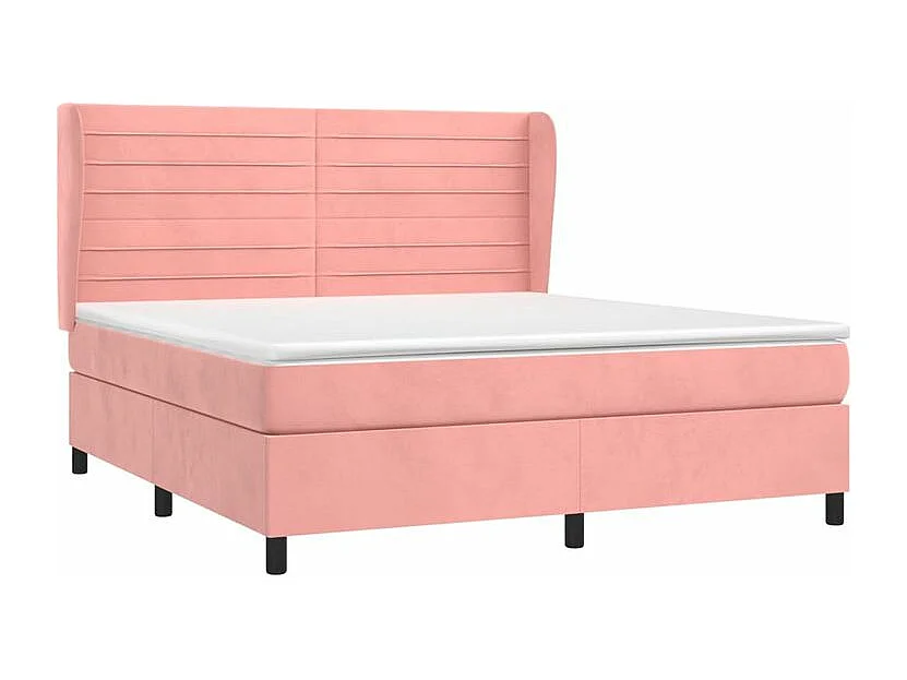 Sommier à lattes de lit avec matelas Rose 160x200 Velours