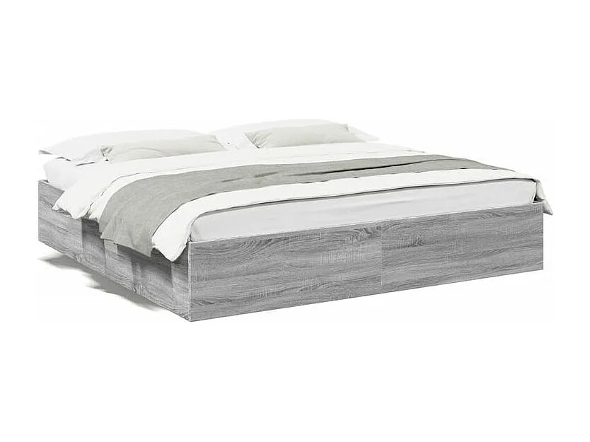 Cadre de lit sonoma gris 180x200 bois d'ingénierie