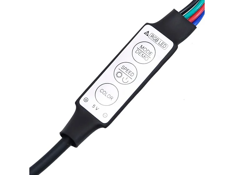 Cadre de lit avec lumières LED chêne sonoma 140x190