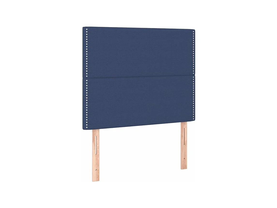 Sommier à lattes de lit avec matelas Bleu 120x200 Tissu