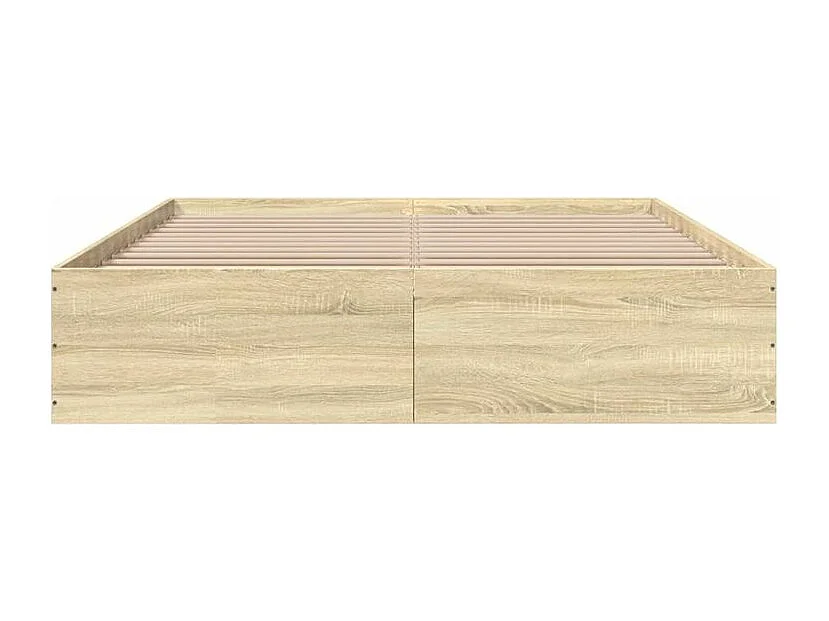 Cadre de lit chêne sonoma 150x200 bois d'ingénierie