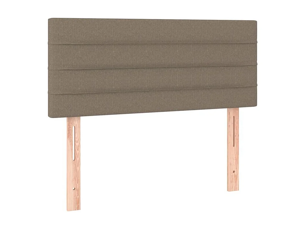 Sommier à lattes de lit avec matelas LED Taupe 120x200 Tissu