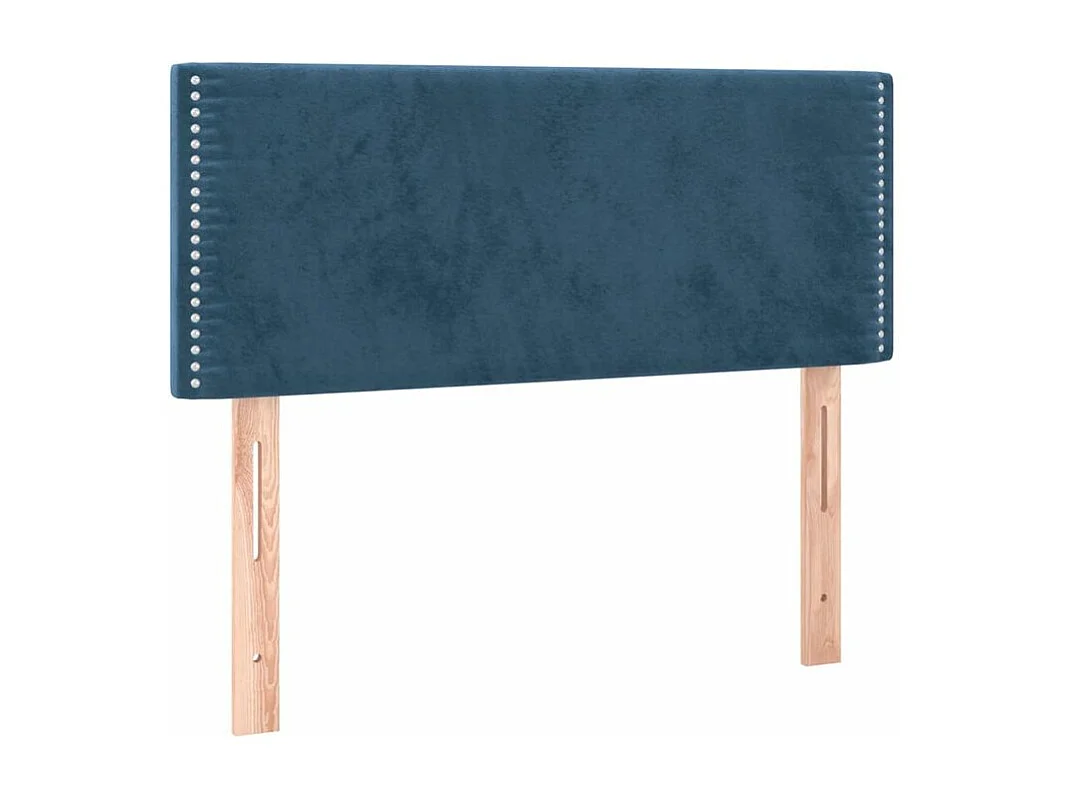 Sommier à lattes de lit avec matelas Bleu foncé 90x200