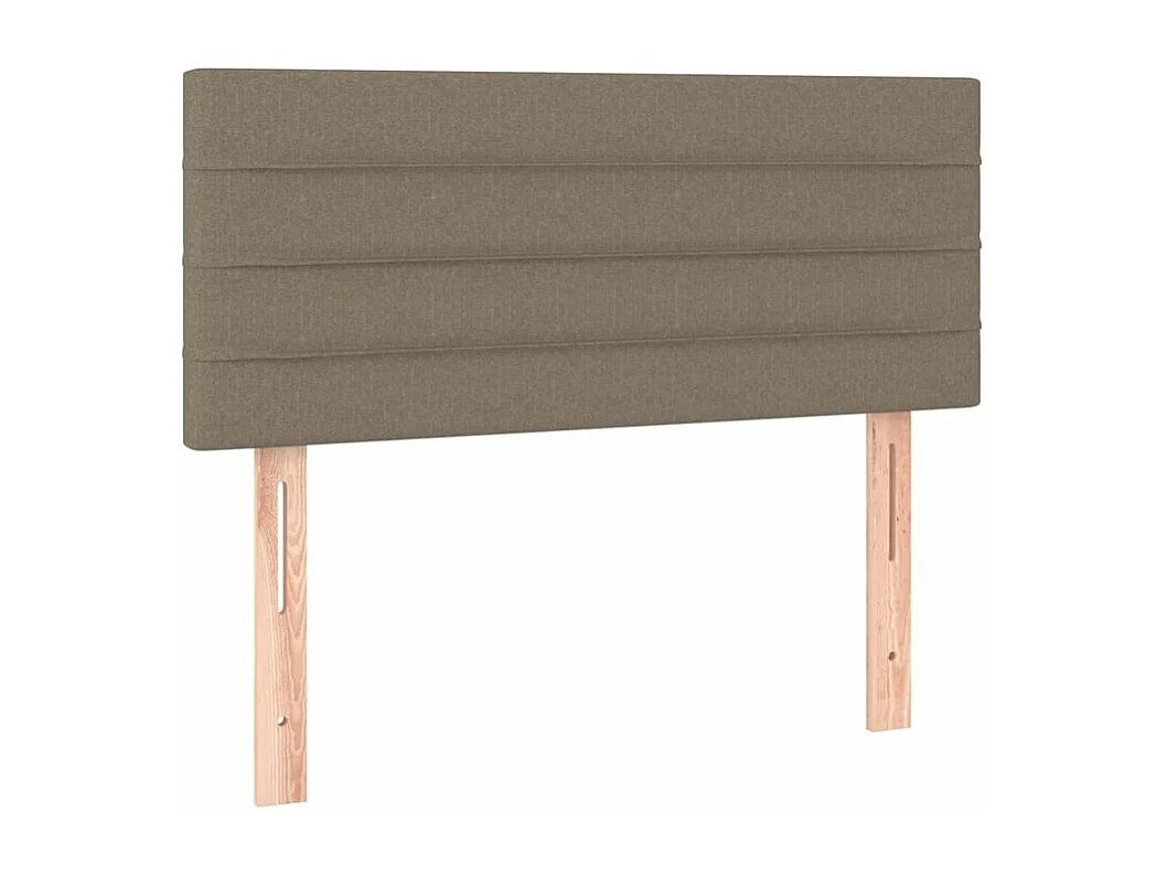 Sommier à lattes de lit avec matelas Taupe 90x200 Tissu