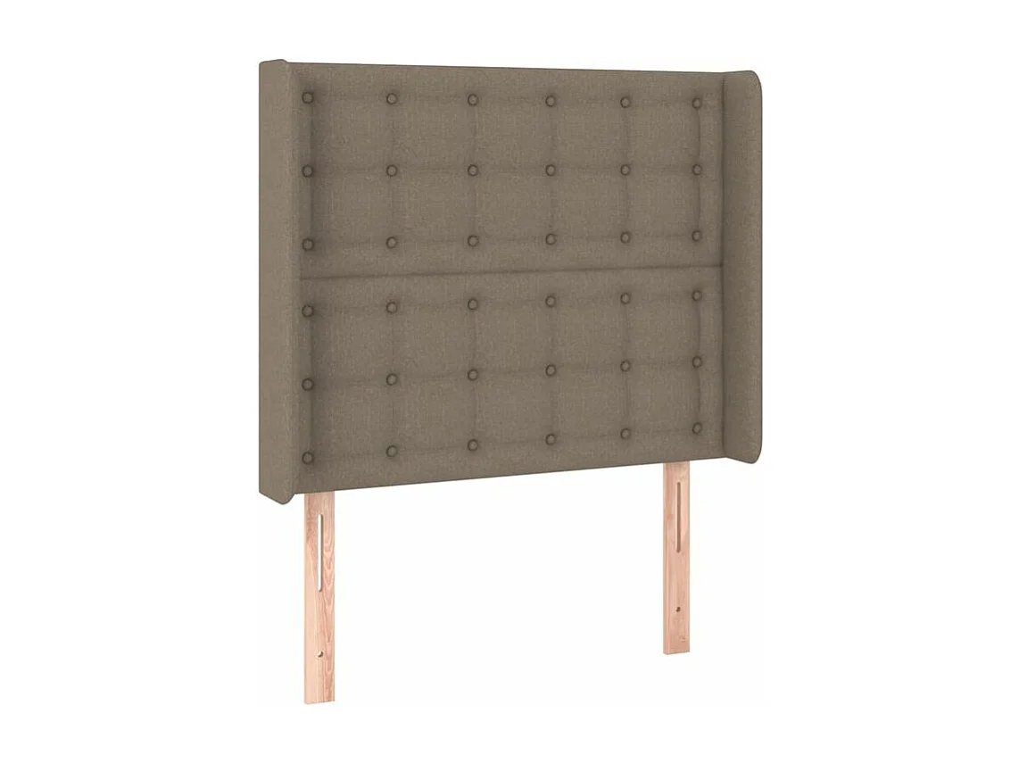 Sommier à lattes de lit avec matelas Taupe 90x200 Tissu
