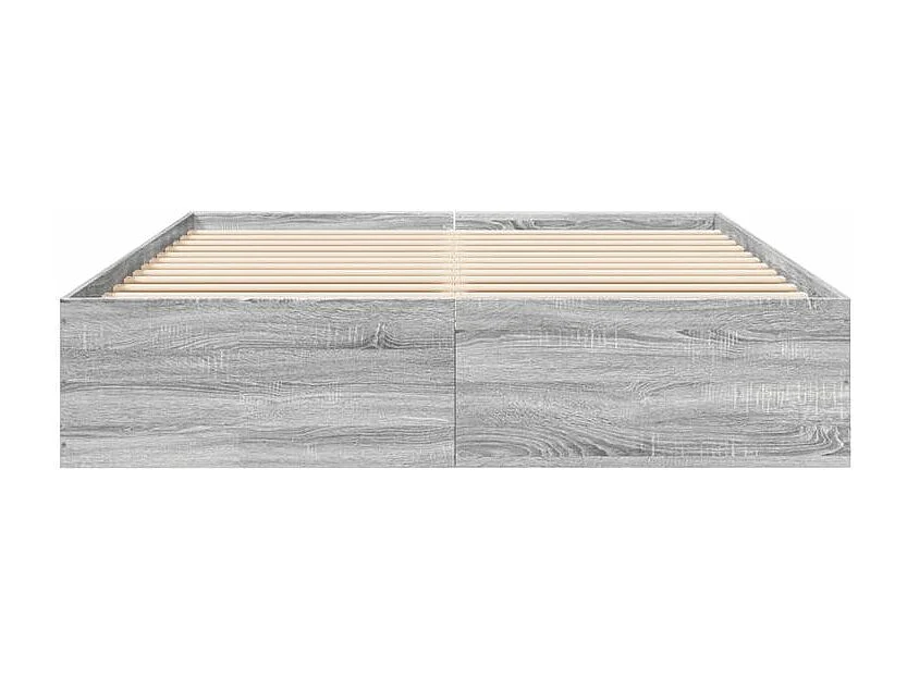 Cadre de lit sonoma gris 150x200 bois d'ingénierie