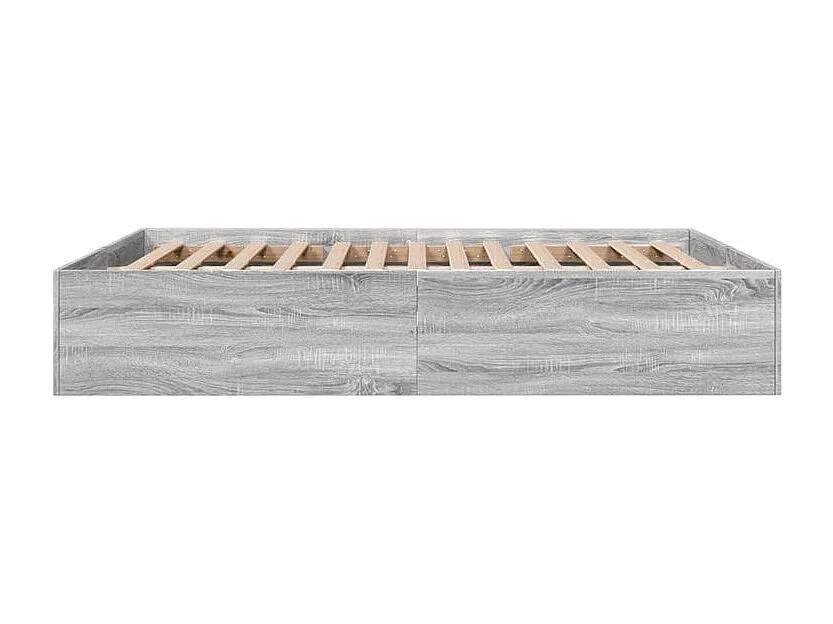 Cadre de lit sonoma gris 150x200 bois d'ingénierie