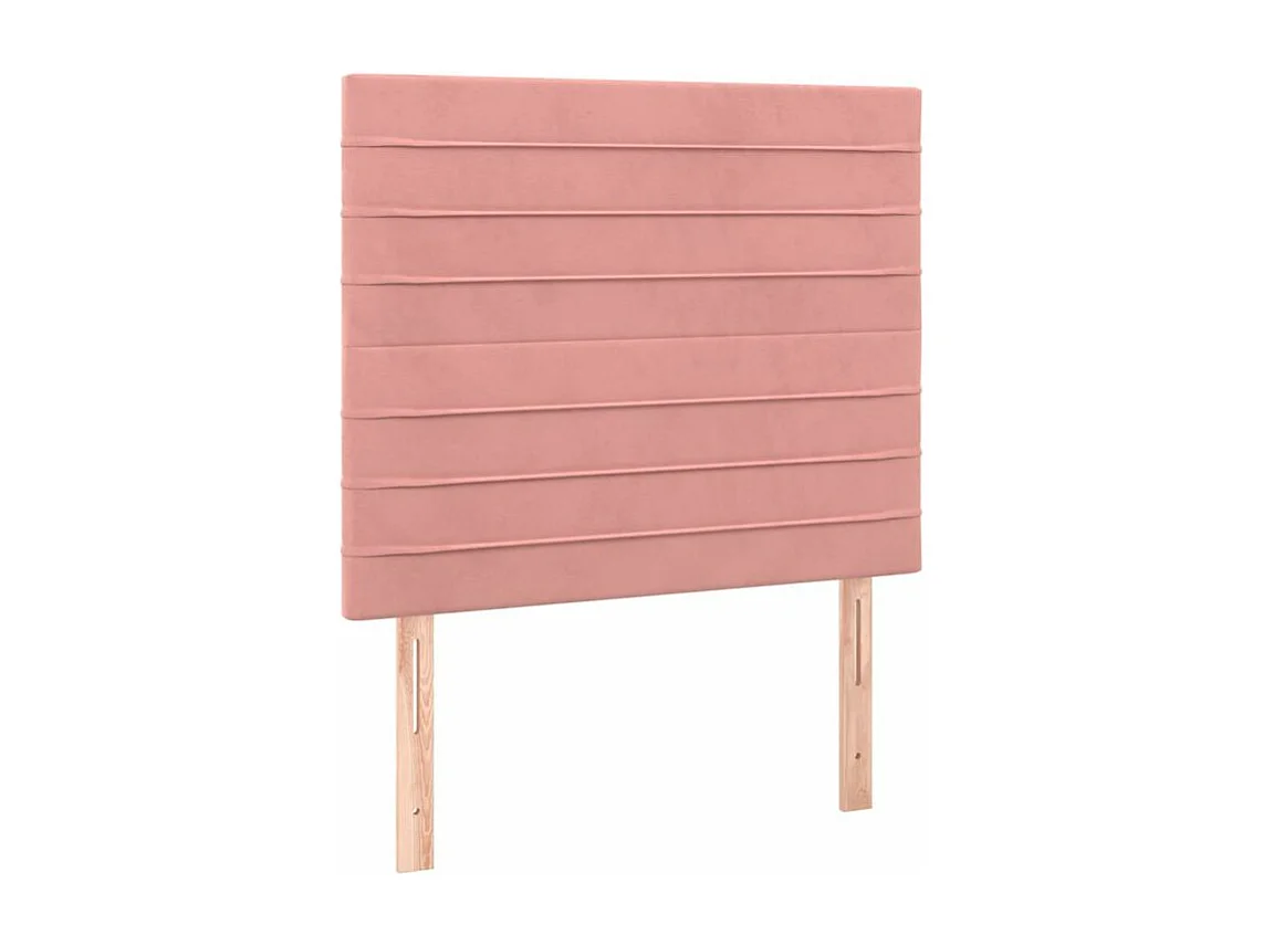 Sommier à lattes de lit avec matelas Rose 100x200 Velours