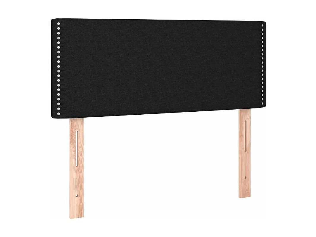 Sommier à lattes de lit avec matelas Noir 120x200 Tissu