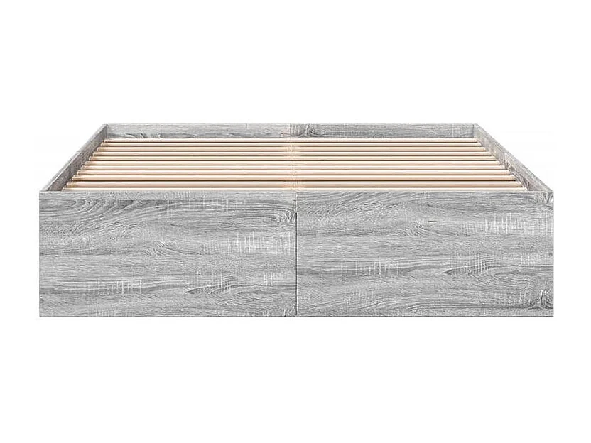 Cadre de lit sonoma gris 140x200 bois d'ingénierie
