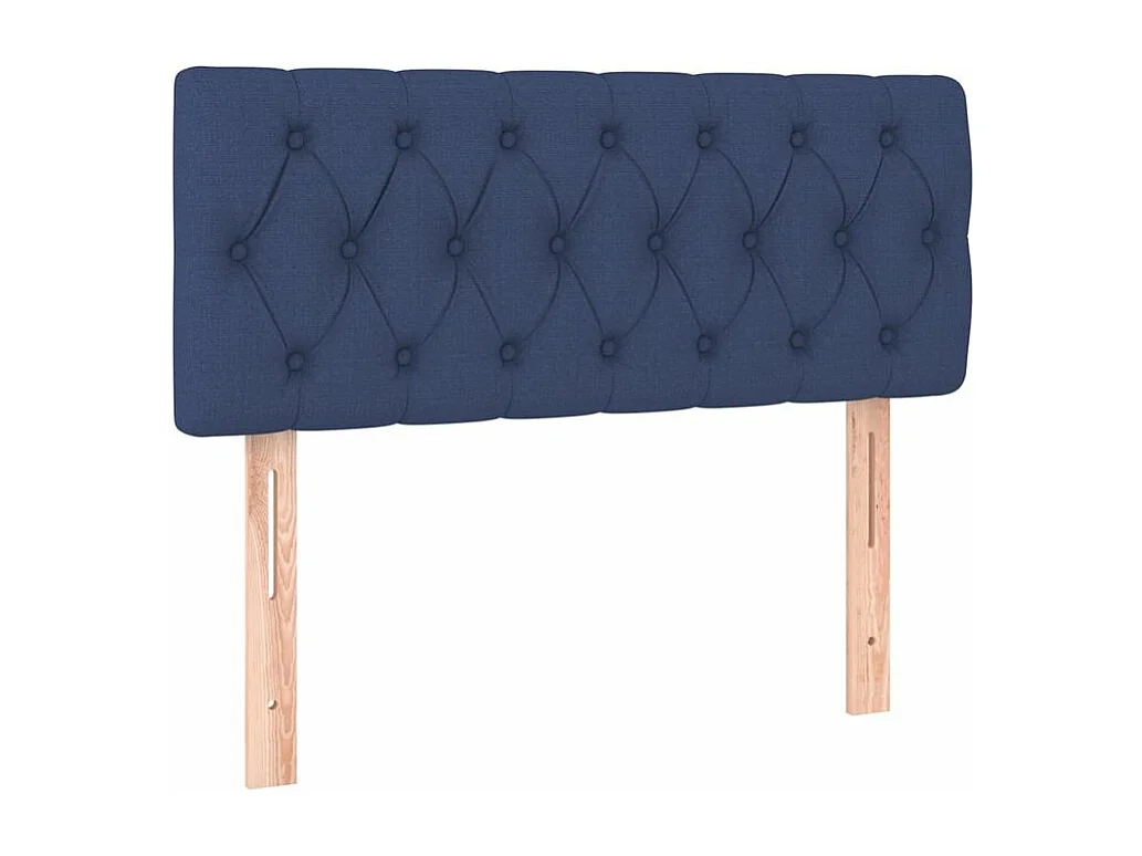 Sommier à lattes de lit avec matelas LED Bleu 100x200 Tissu