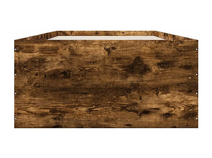 Cadre de lit chêne fumé 100x200 bois d'ingénierie