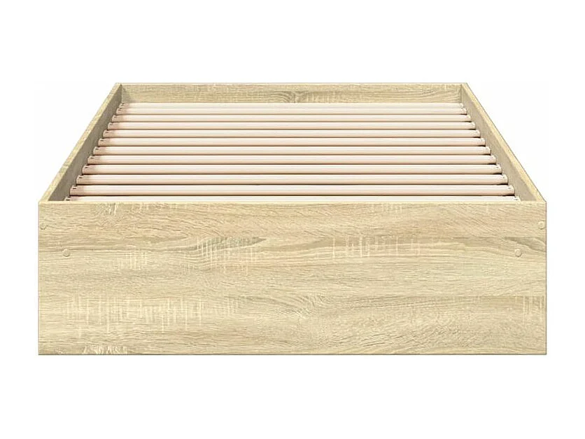 Cadre de lit et tiroirs chêne sonoma 90x200 bois d'ingénierie