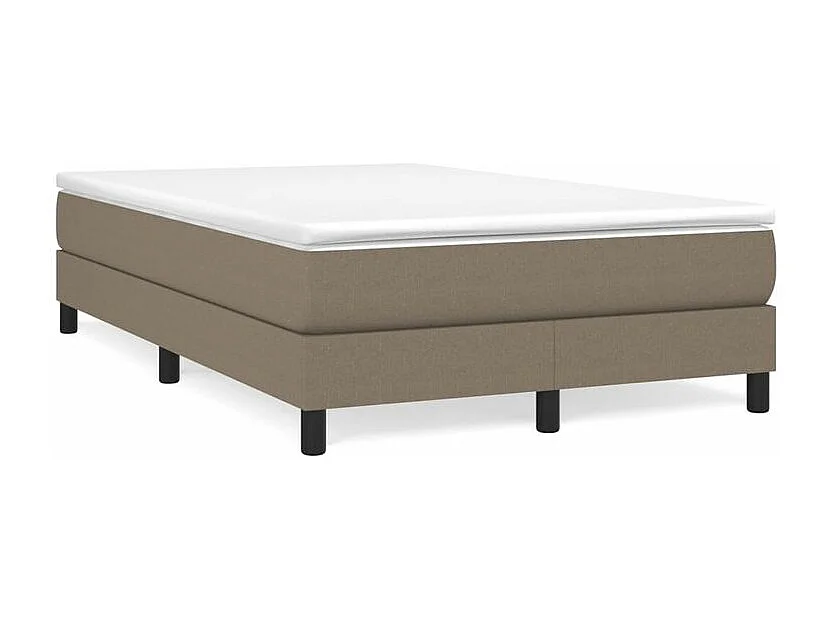 Sommier à lattes de lit avec matelas Taupe 120x200 Tissu