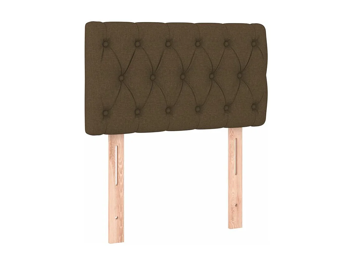 Sommier à lattes de lit avec matelas Marron foncé 80x200