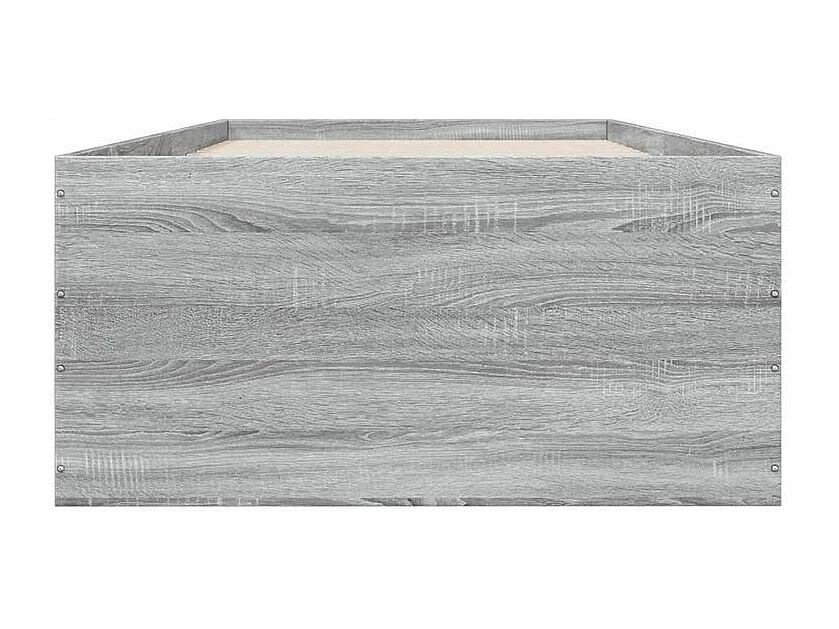 Cadre de lit sonoma gris 75x190 bois d'ingénierie