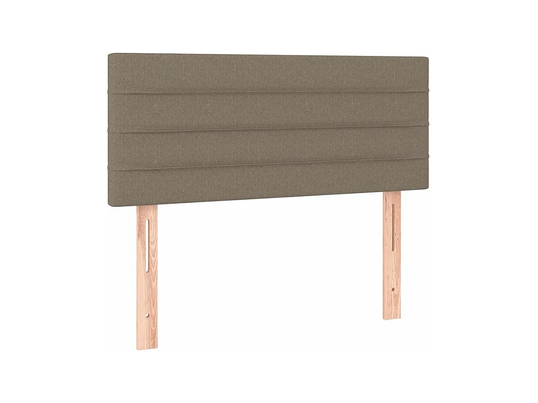 Sommier à lattes de lit avec matelas Taupe 120x200 Tissu