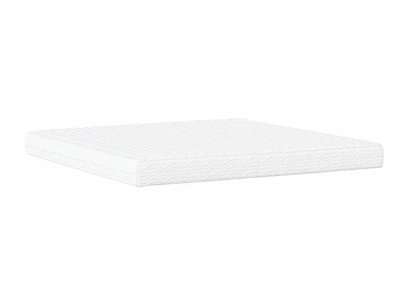 Lit avec matelas gris foncé 200x200 tissu