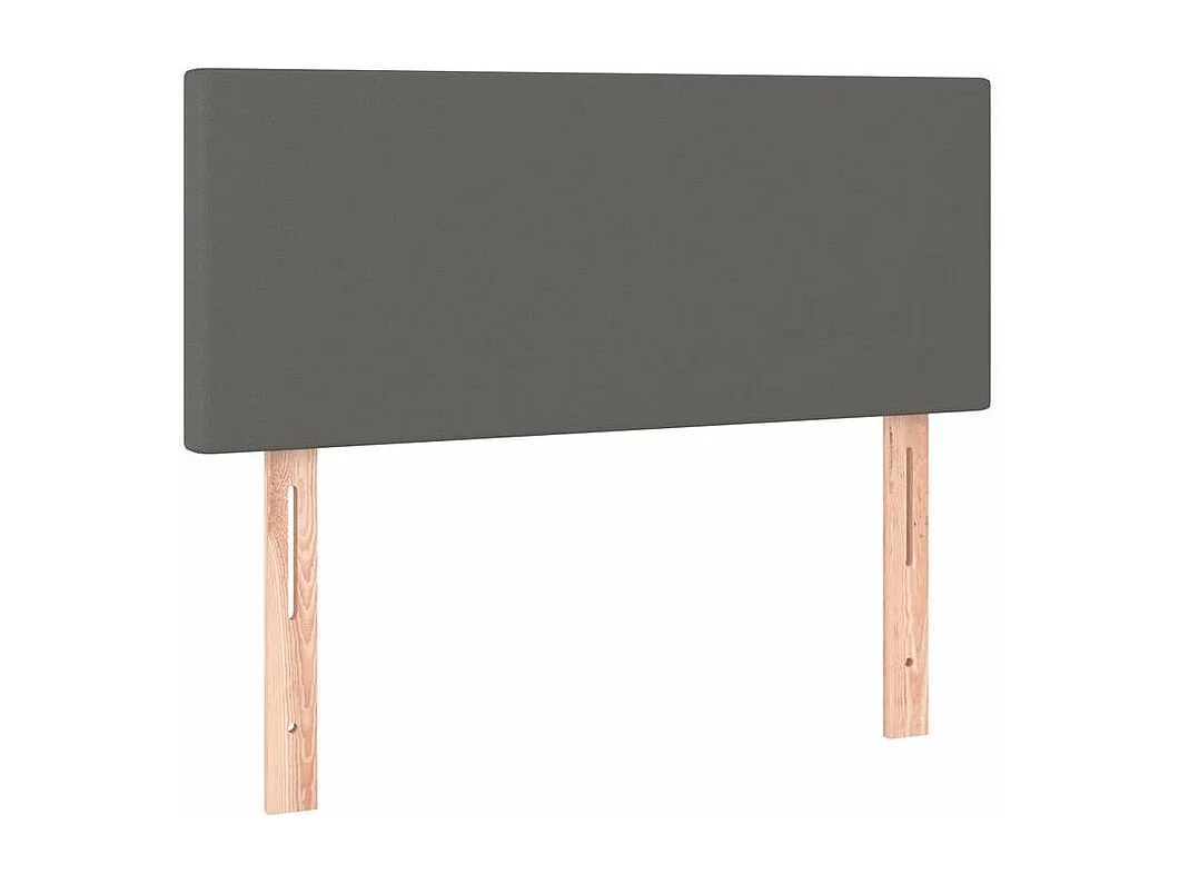 Sommier à lattes de lit avec matelas et LED Gris 120x200