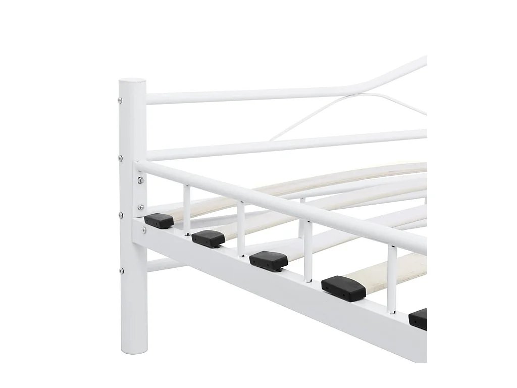 Bedframe metaal wit 160x200 cm