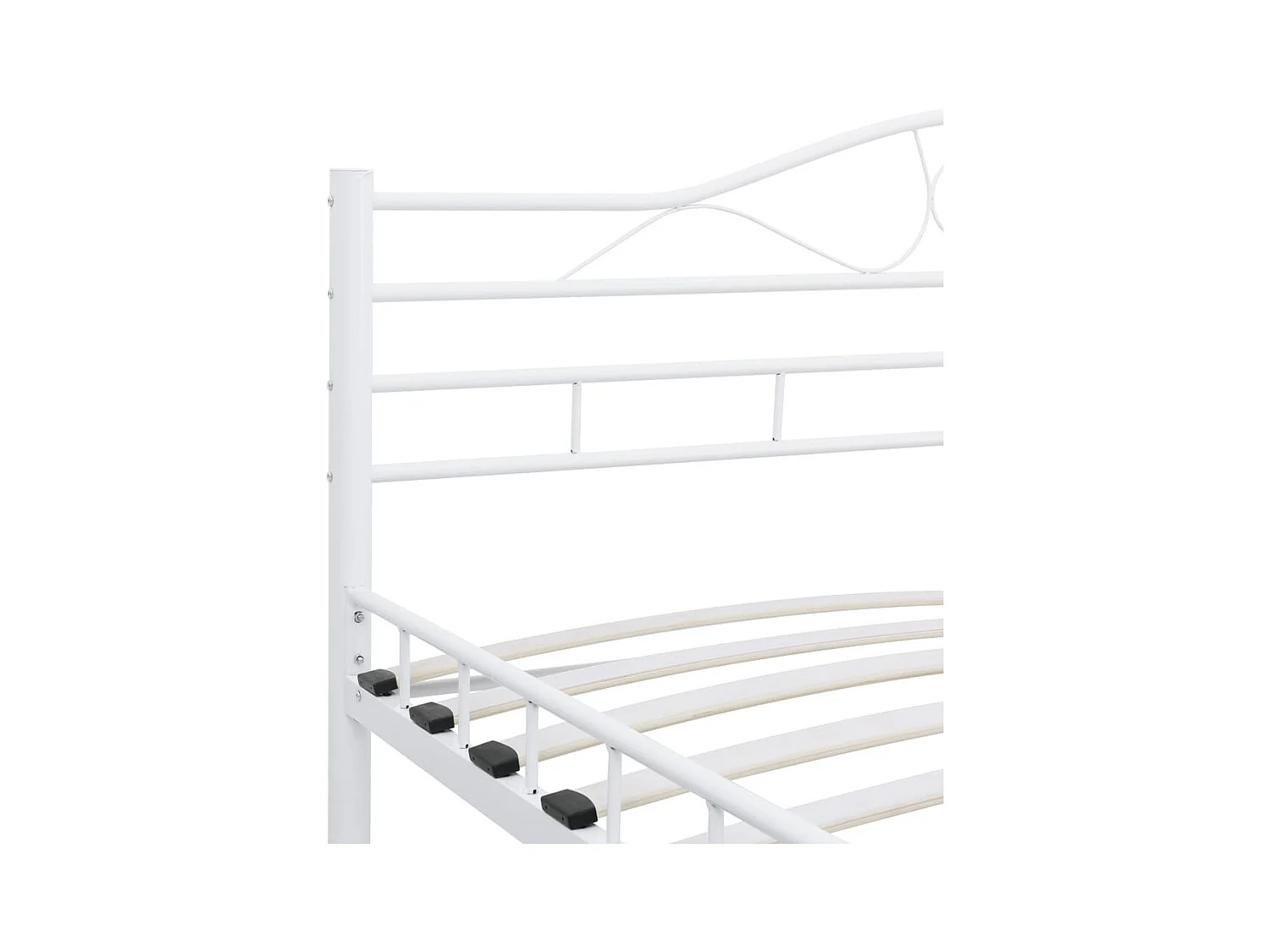 Bedframe metaal wit 160x200 cm