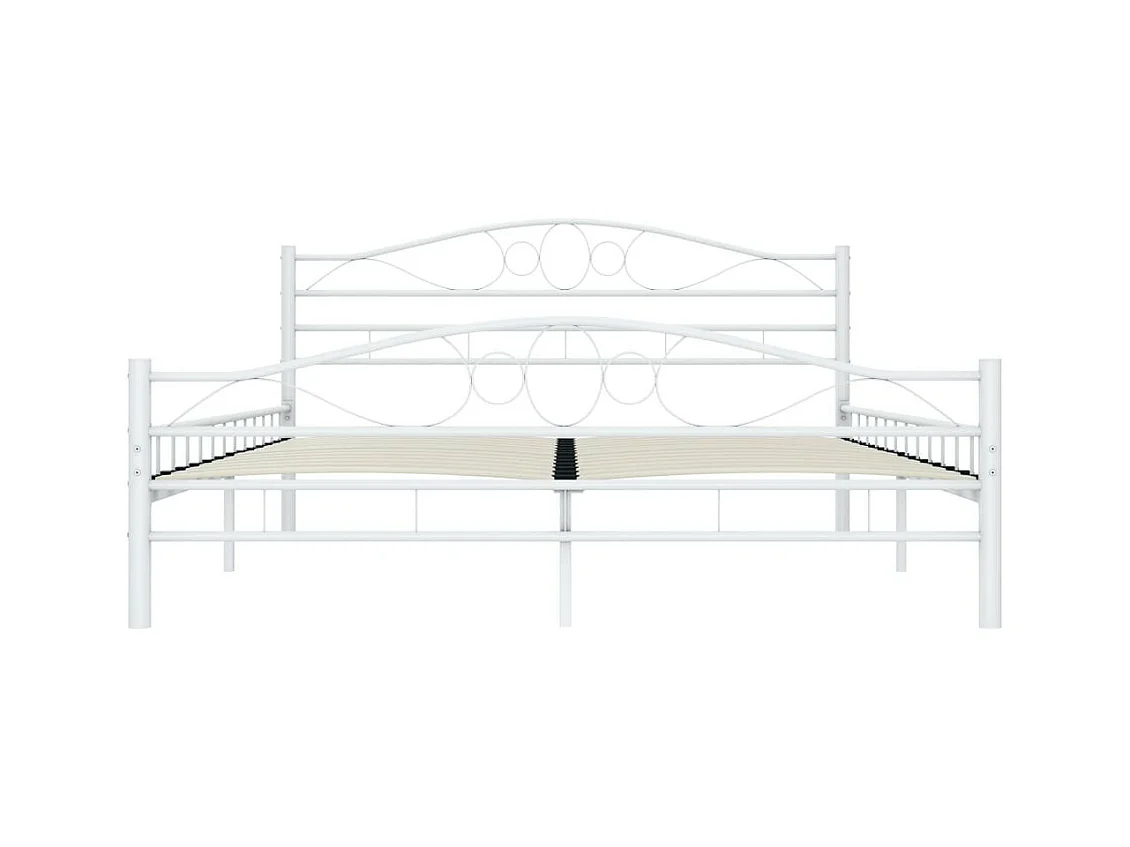 Bedframe metaal wit 160x200 cm