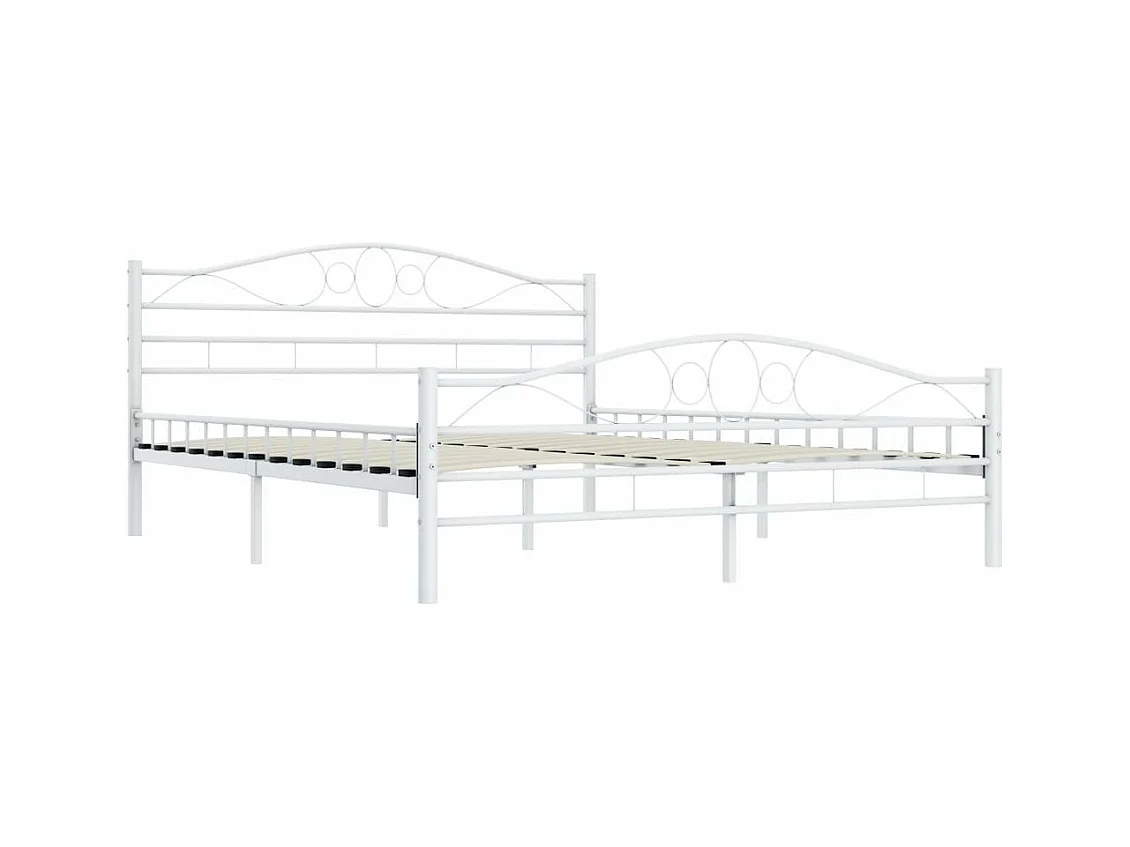 Bedframe metaal wit 160x200 cm