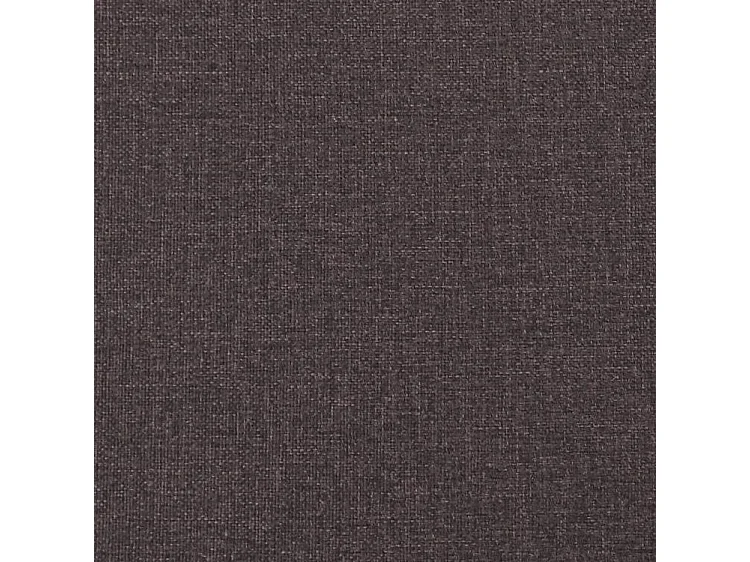 Lit avec matelas marron foncé 100x200 tissu